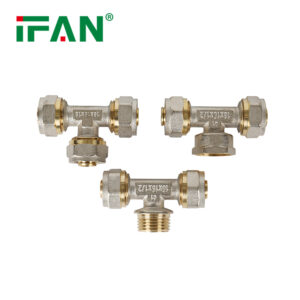 Conexión en T de accesorios de compresión PEX