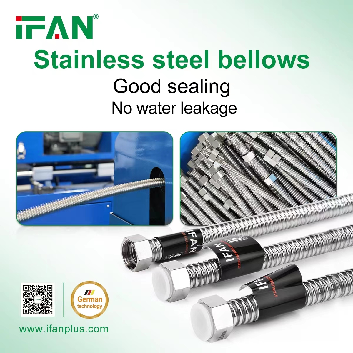 Soufflet en acier inoxydable IFAN