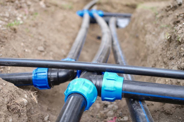 HDPE plastic pipes