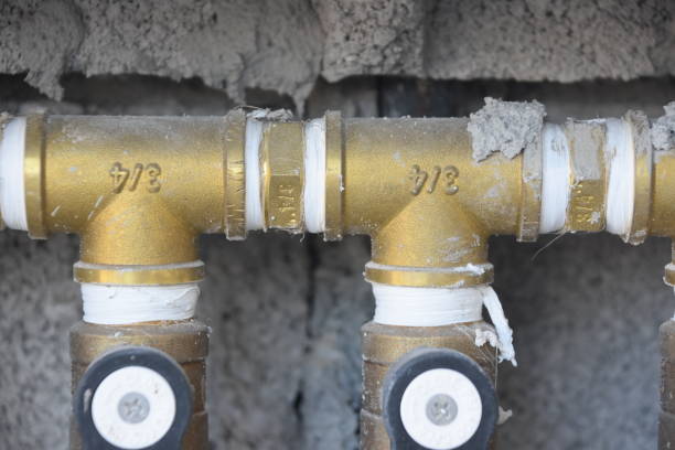 Brass fittings for natural gas grill