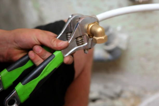 Brass fittings for well pump installation
