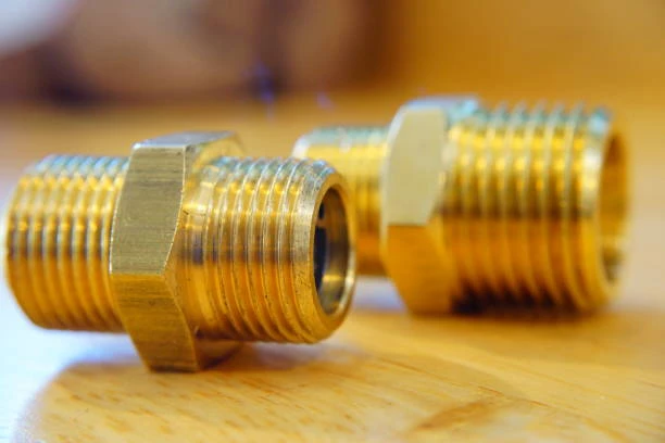 Brass fittings for hot water heater