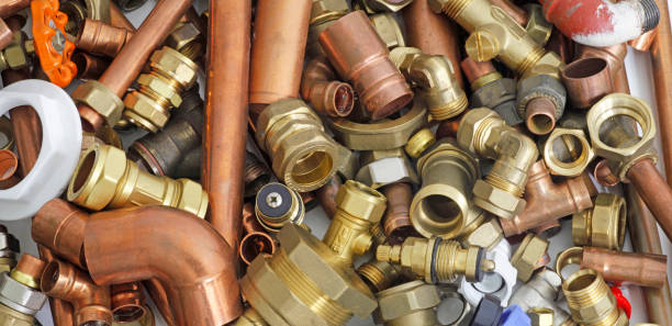 Brass push-to-connect fittings for 1/2 inch tubing