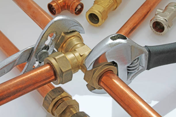 Brass push-to-connect fittings for 1/2 inch tubing